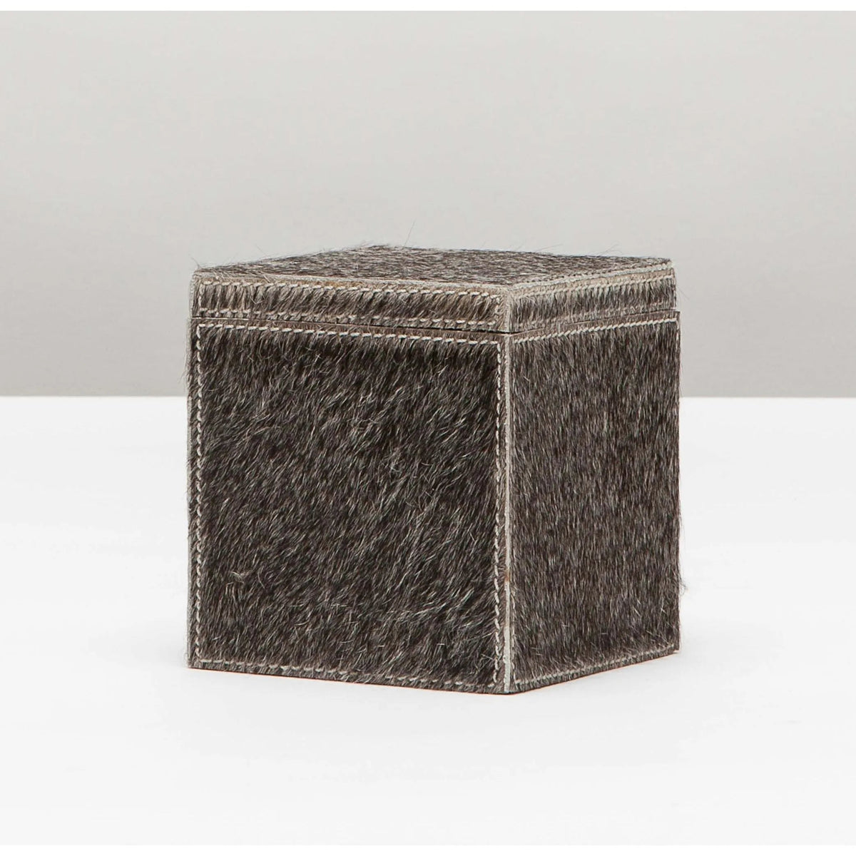 Pigeon and Poodle PP001516 Umbra Bath Canister in Gray Hair-On-Hide