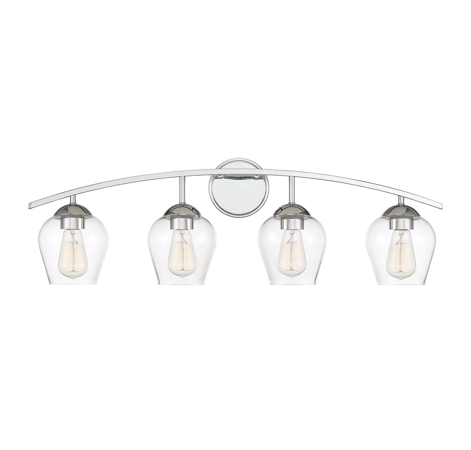 Meridian M80033CH Four Light Bathroom Vanity Light in Chrome