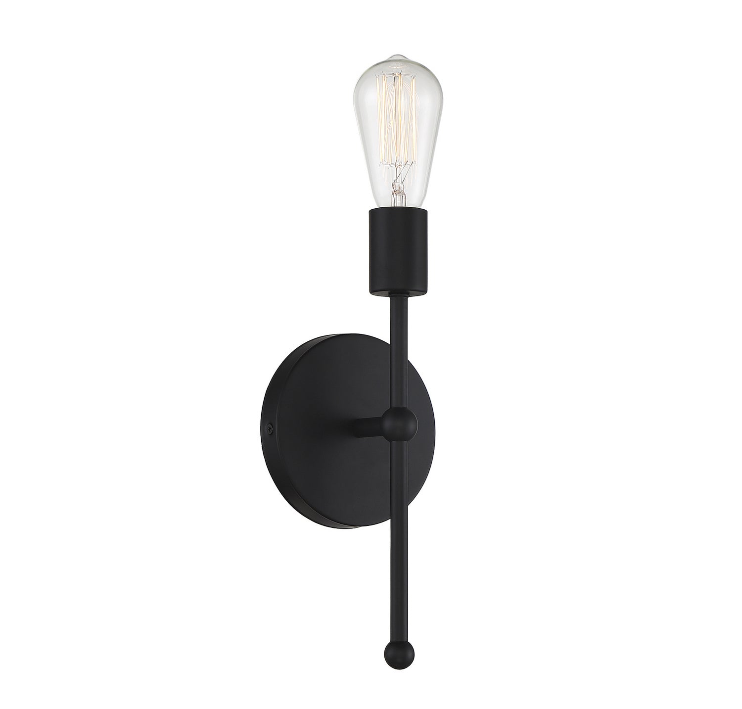 Meridian M90005MBK One Light Wall Sconce in Matte Black