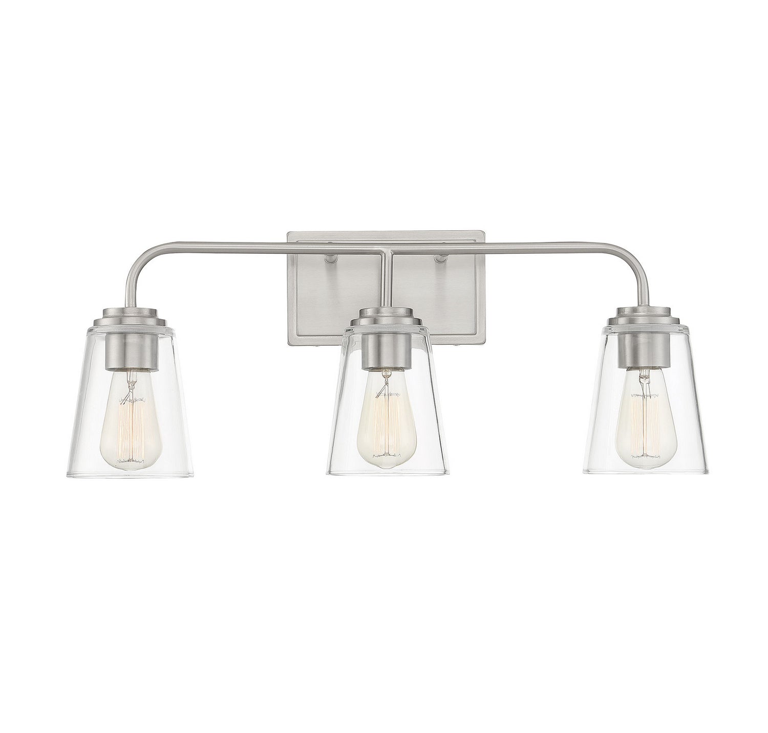 Meridian M80044BN Three Light Bathroom Vanity Light in Brushed Nickel