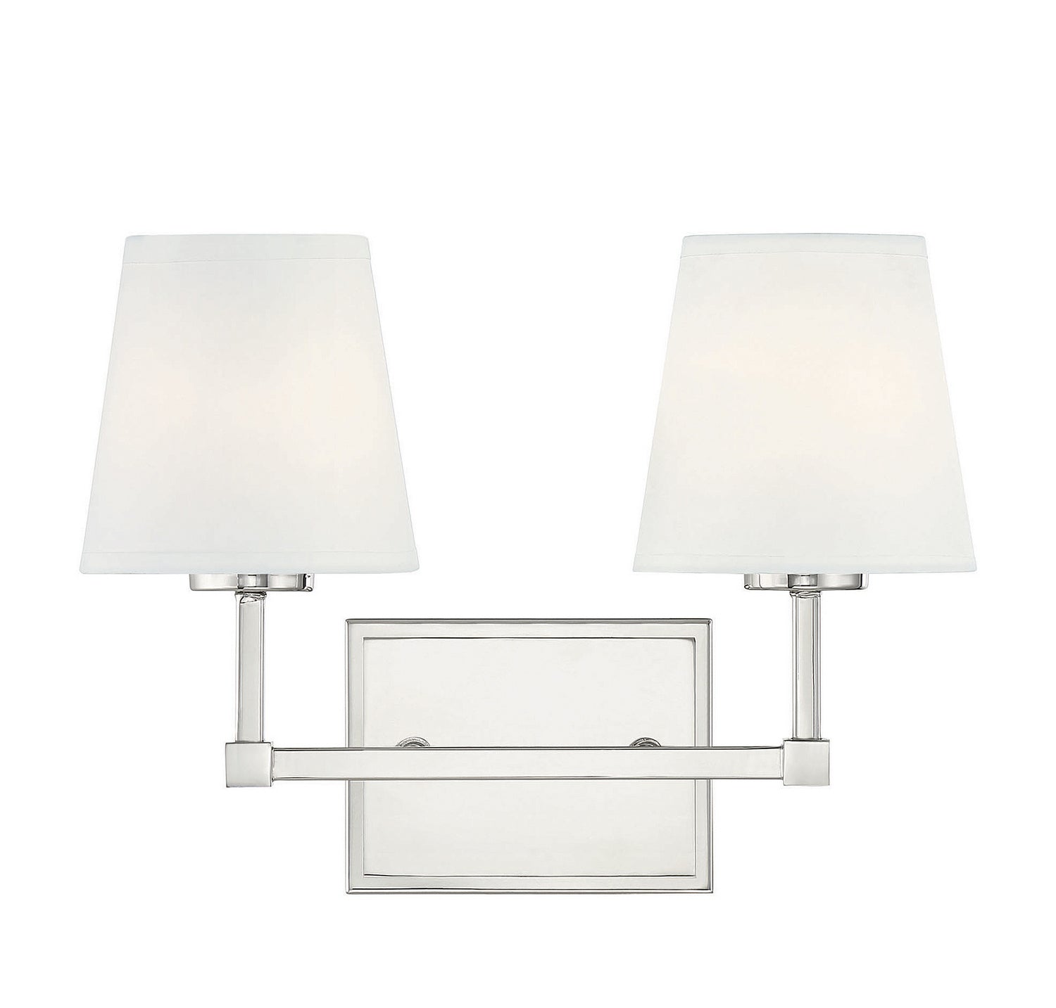 Meridian M80052PN Two Light Bathroom Vanity Light in Polished Nickel