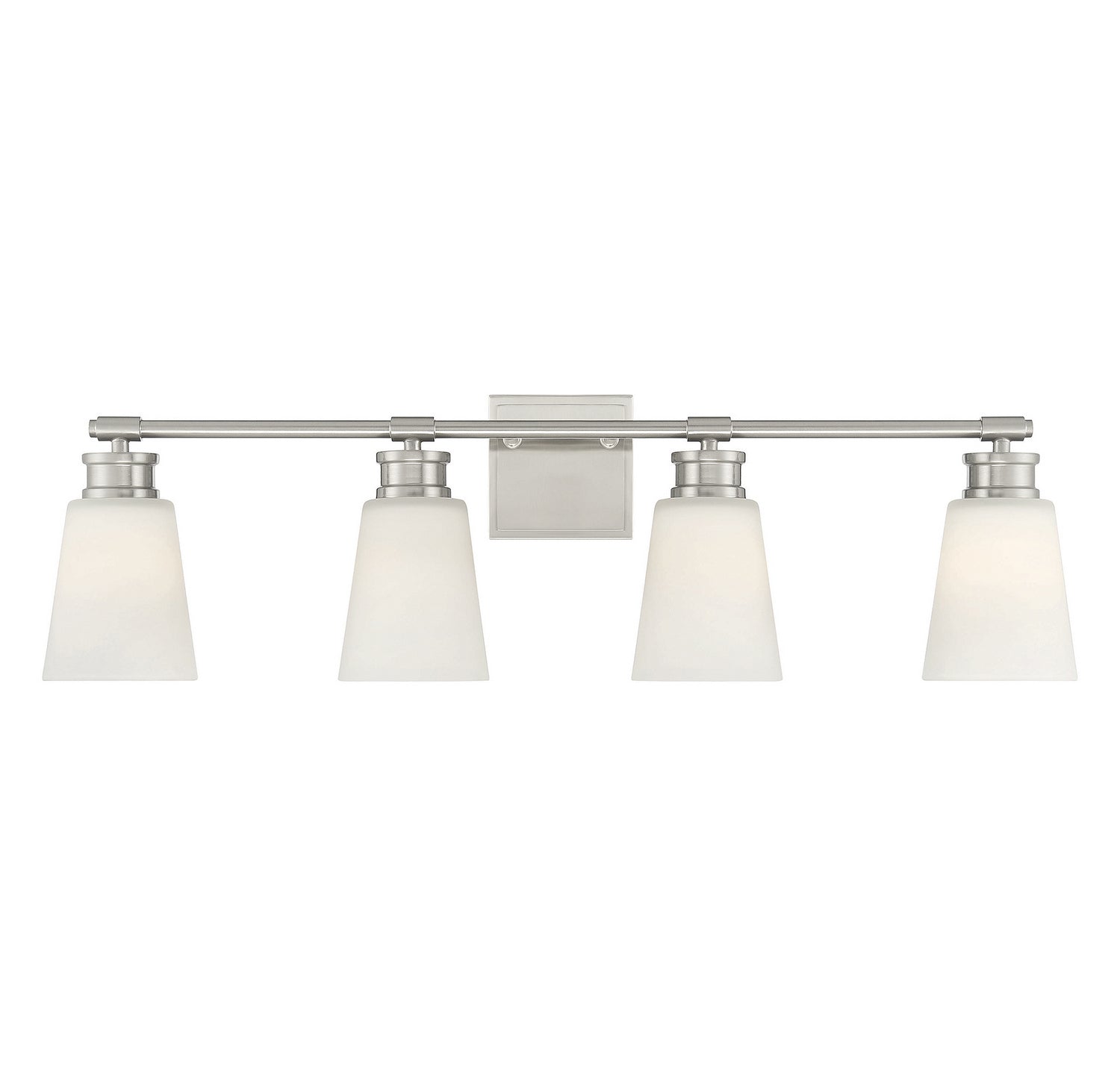 Meridian M80056BN Four Light Bathroom Vanity Light in Brushed Nickel