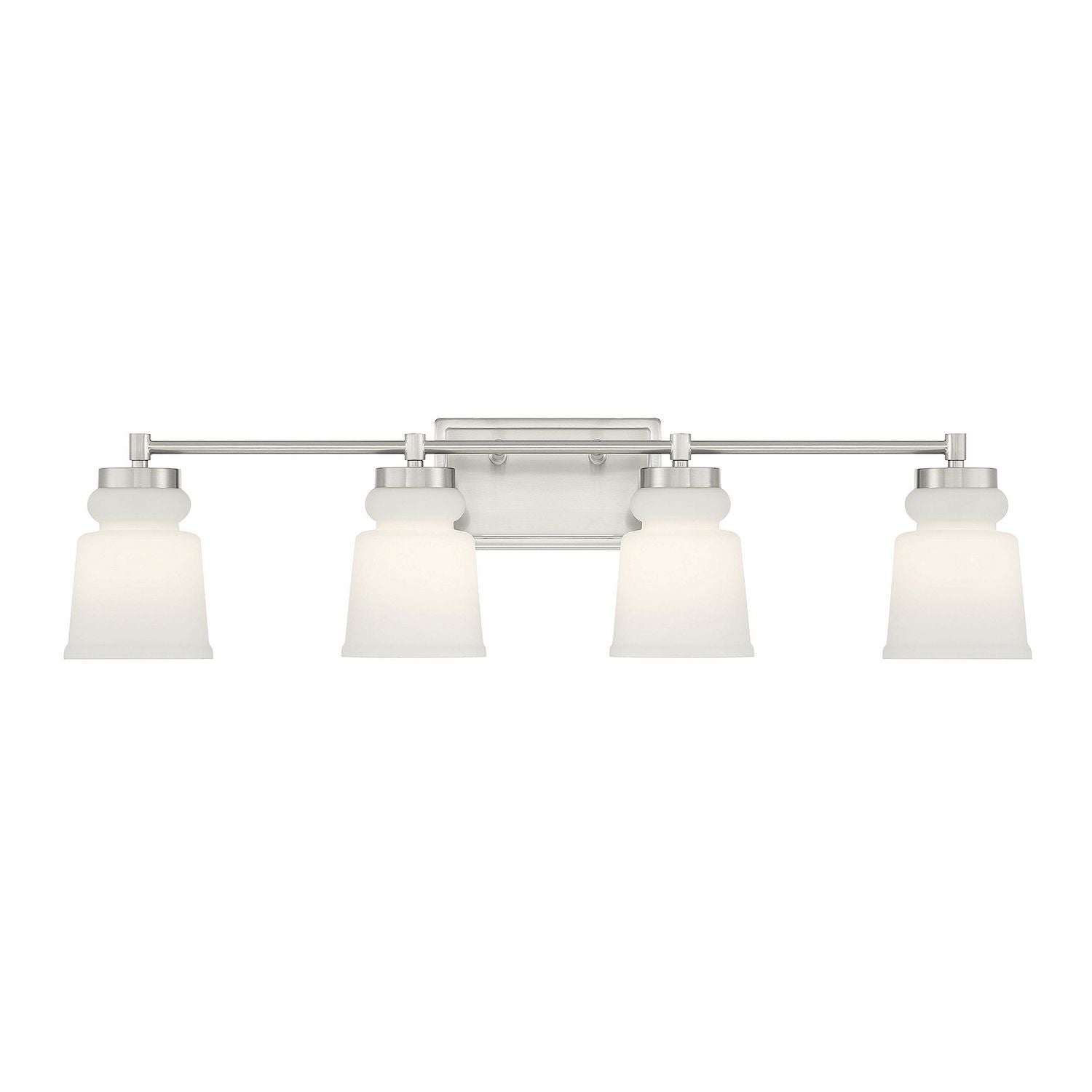 Meridian M80059BN Four Light Bathroom Vanity Light in Brushed Nickel