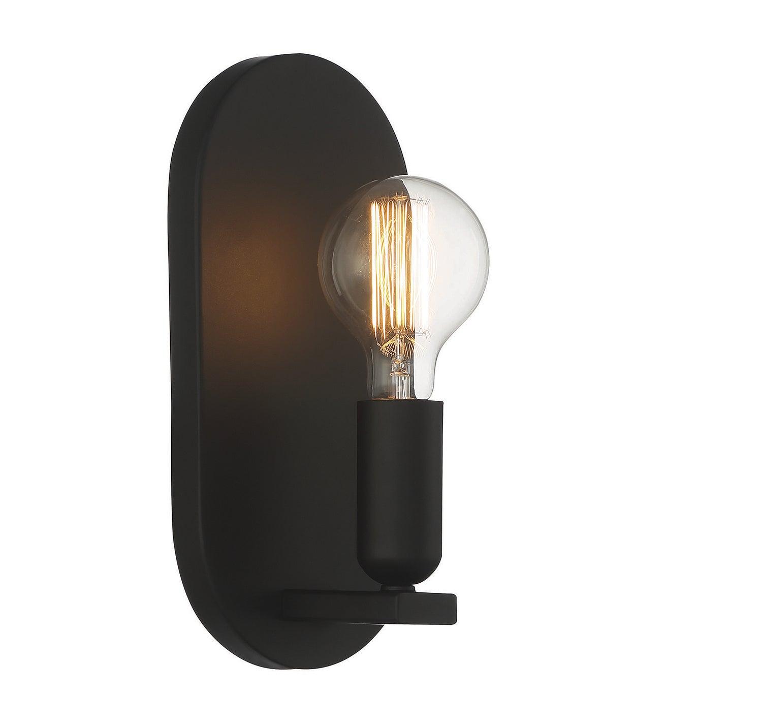 Meridian M90059MBK One Light Wall Sconce in Matte Black