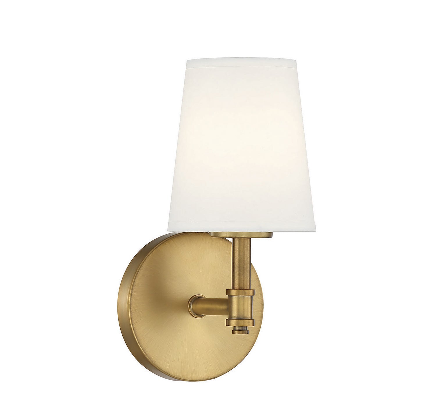 Meridian M90067NB One Light Wall Sconce in Natural Brass