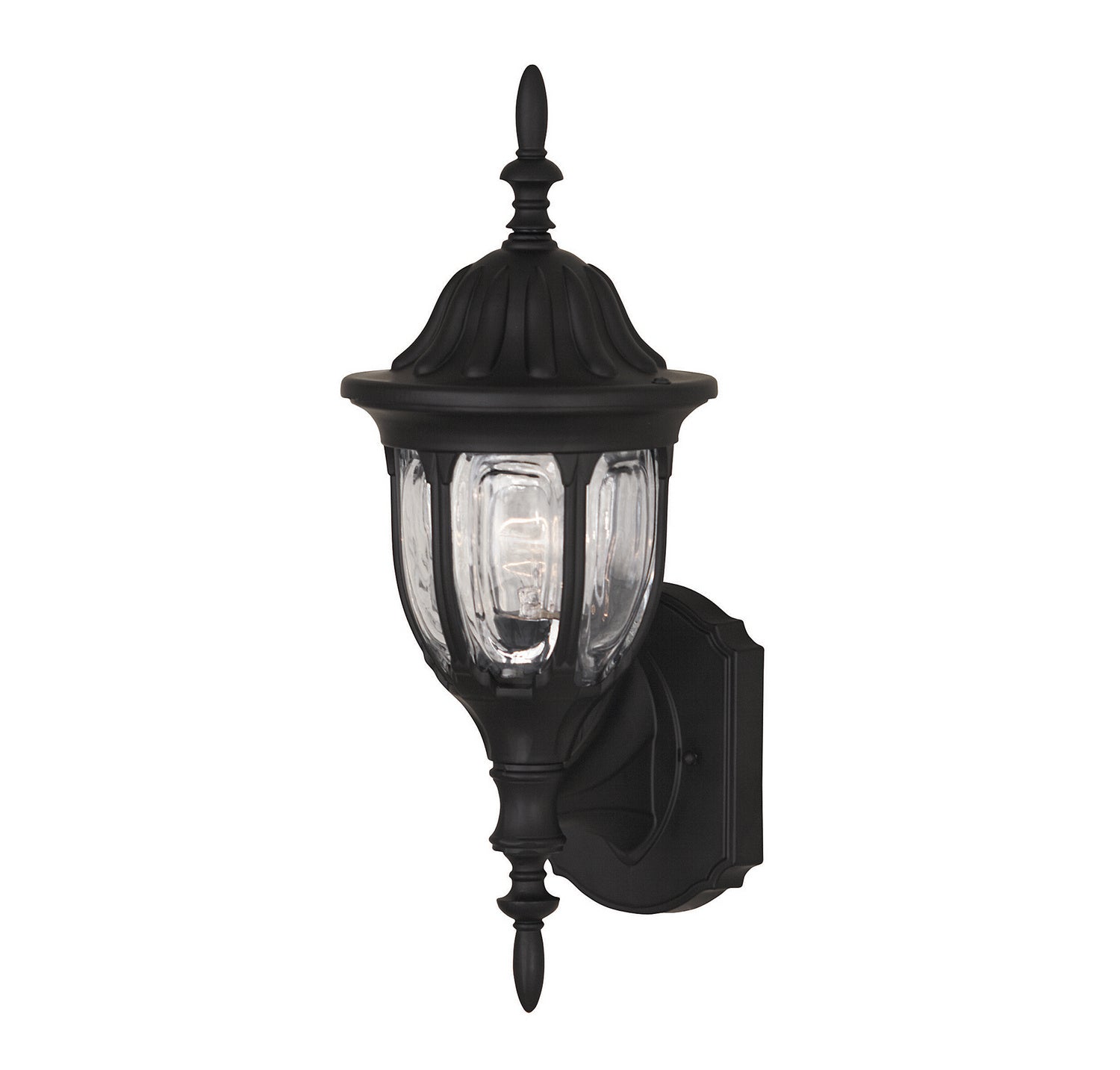 Meridian M50057BK One Light Outdoor Wall Sconce in Black