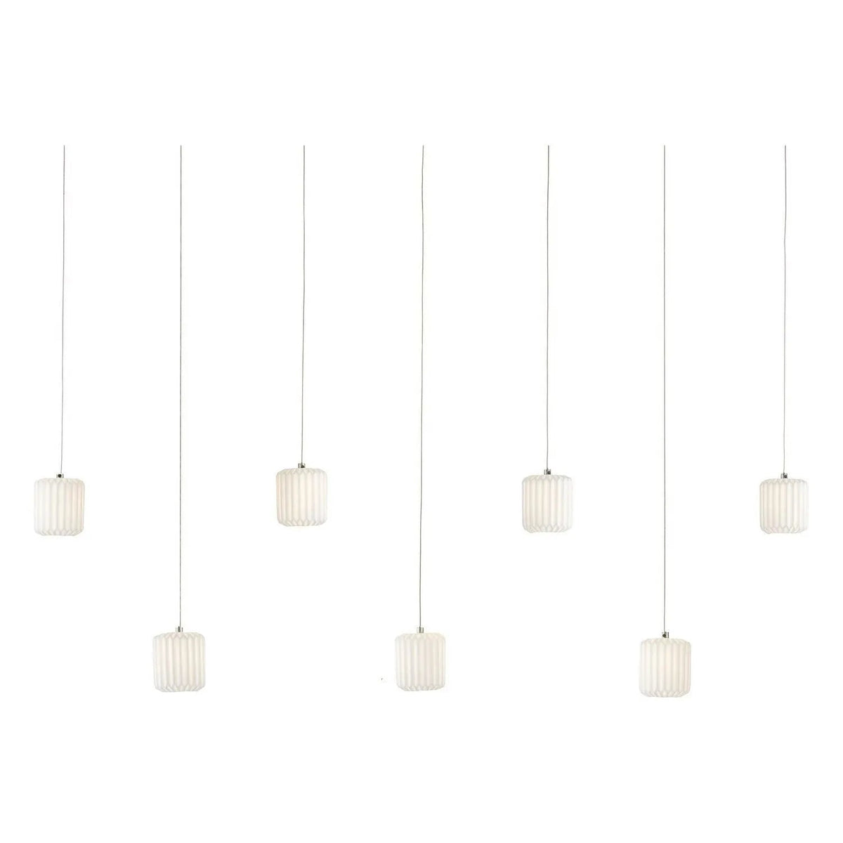 Currey and Company - 9000-1060 - Seven Light Pendant - Dove Collection - White