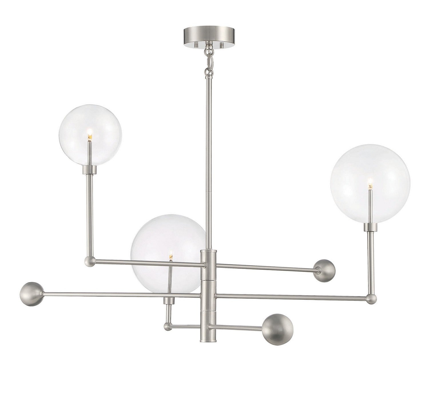 Meridian M100100BN LED Chandelier in Brushed Nickel