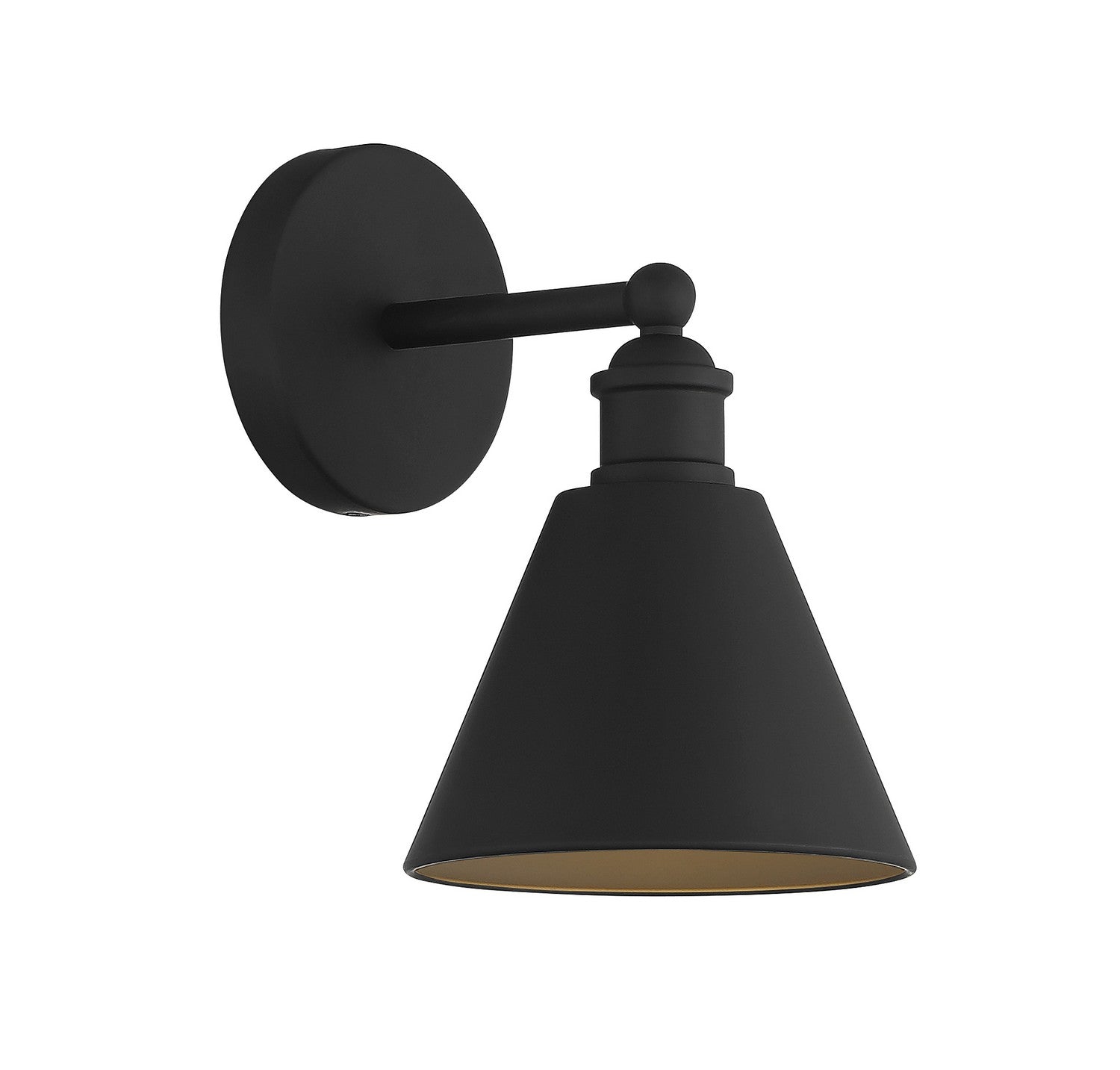 Meridian M90087MBK One Light Wall Sconce in Matte Black