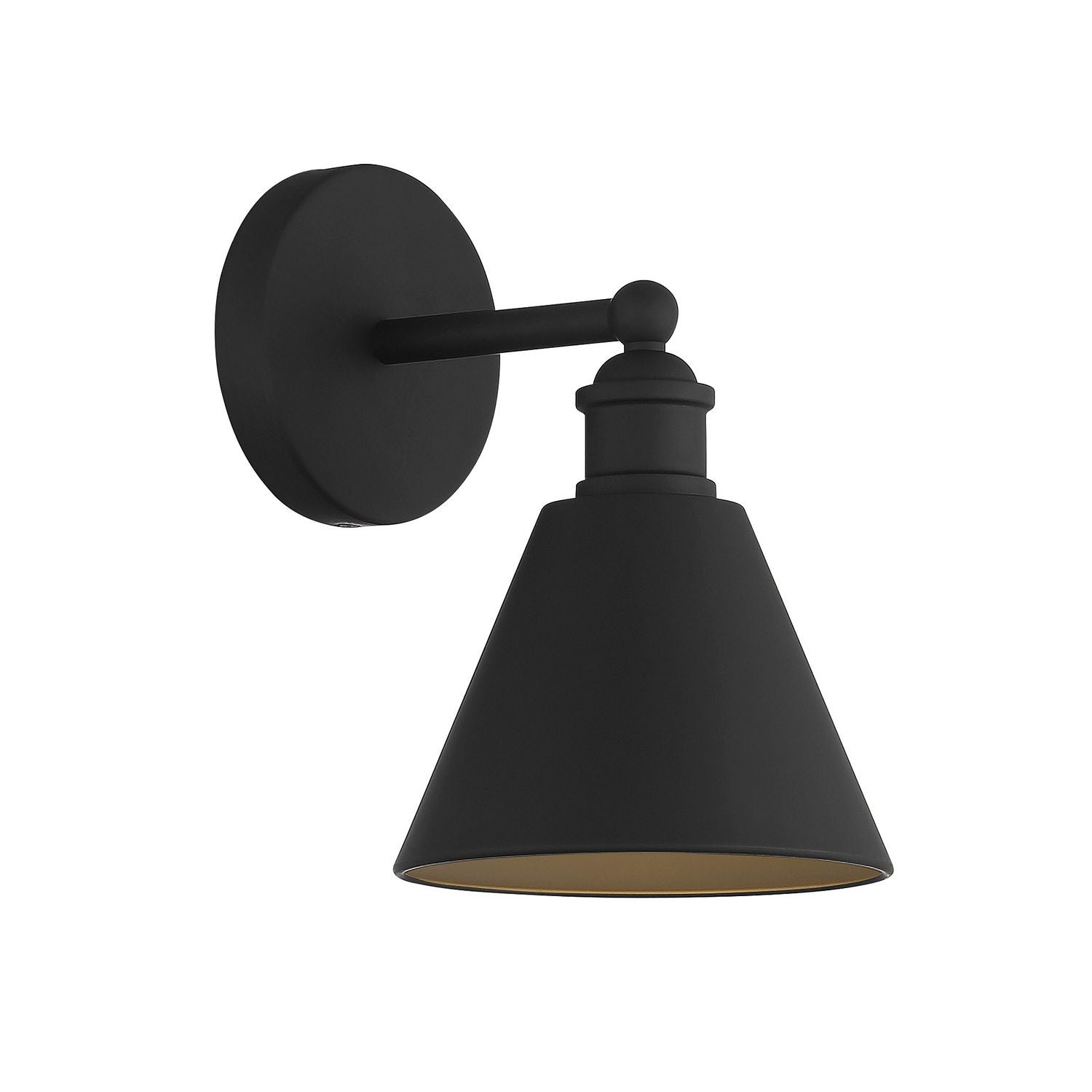 Meridian M90087MBK One Light Wall Sconce in Matte Black