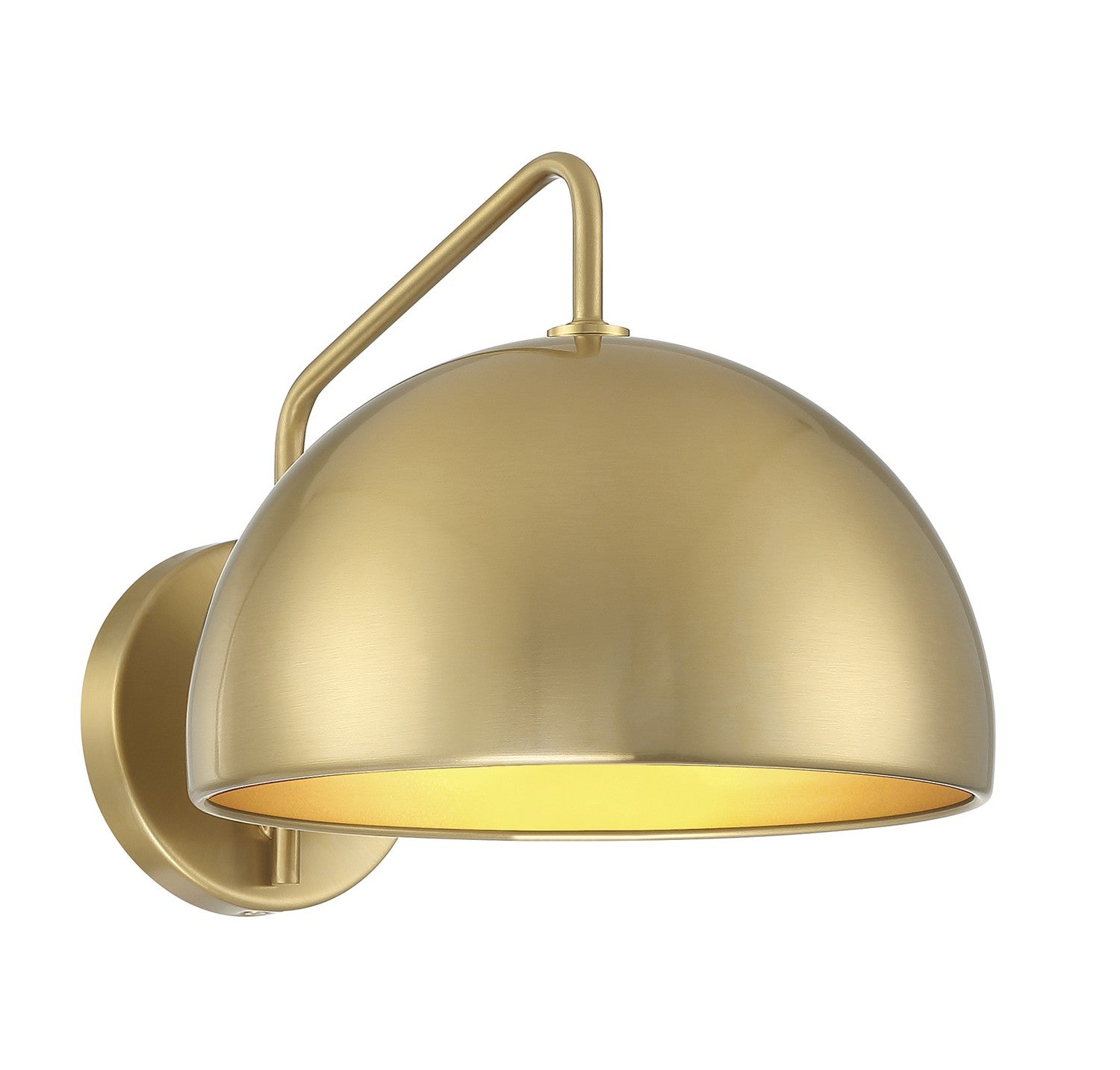 Meridian M90094NB One Light Wall Sconce in Natural Brass