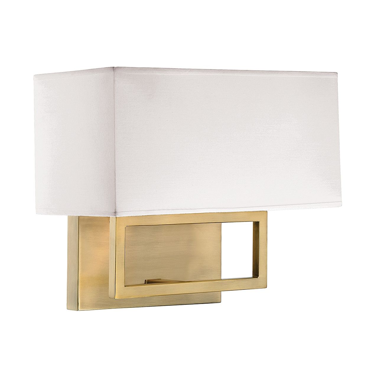Meridian M90095NB Two Light Wall Sconce in Natural Brass