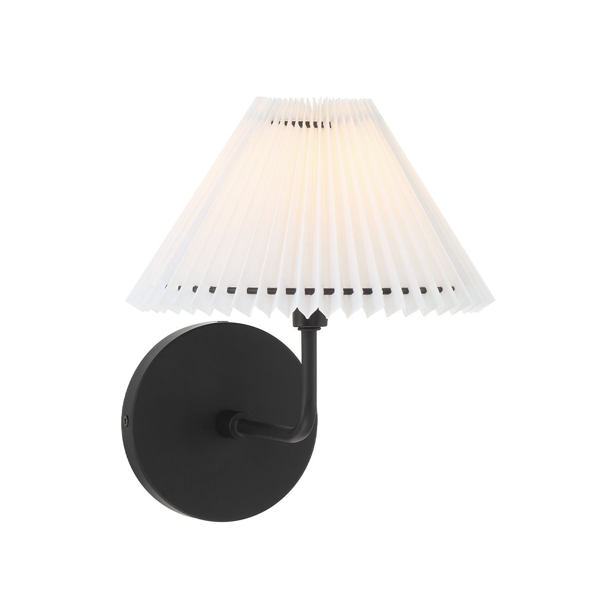 Meridian M90105MBK One Light Wall Sconce in Matte Black