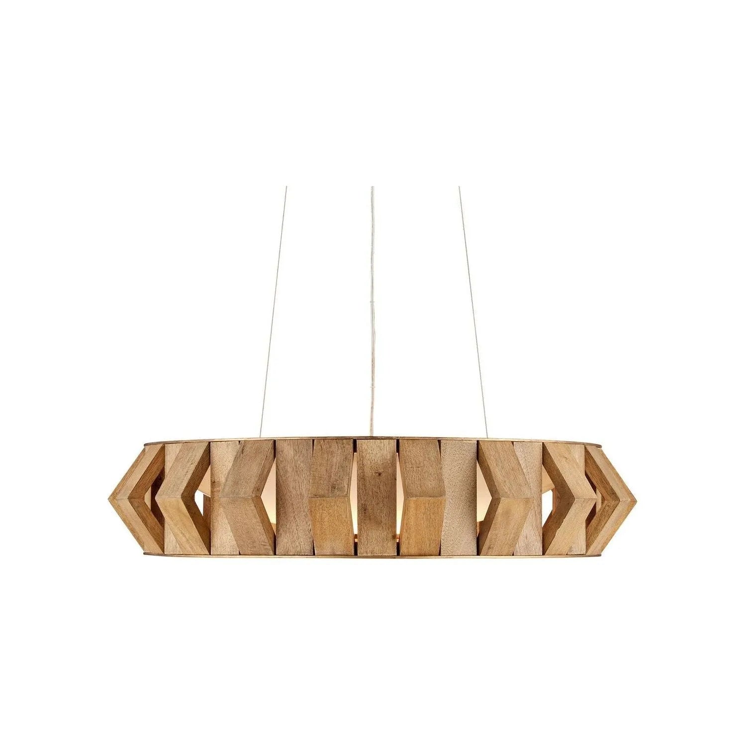 Currey and Company - 9000-1147 - One Light Chandelier - Plunge - Toffee/Brass/White