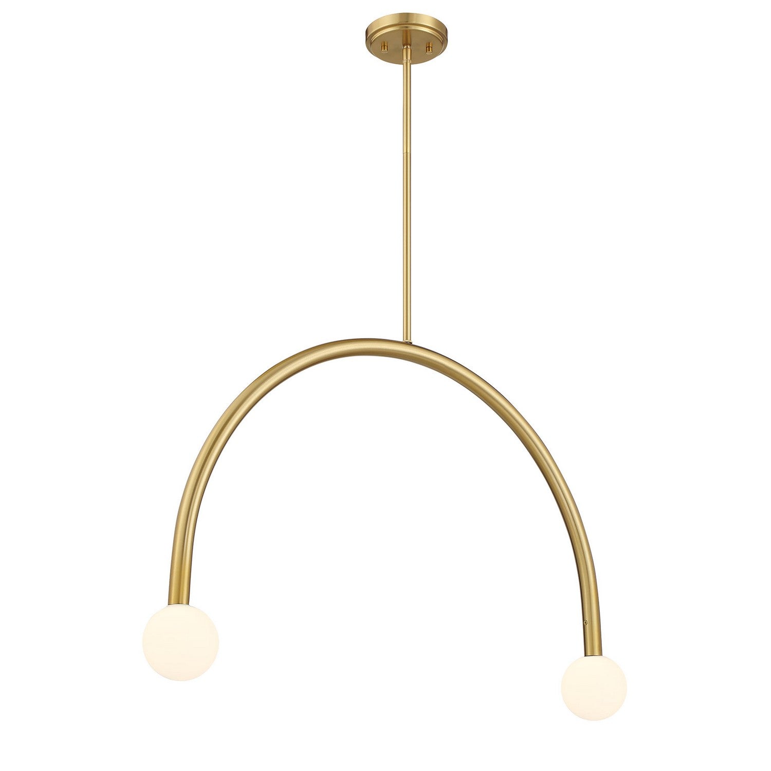 Meridian M100132NB LED Chandelier in Natural Brass