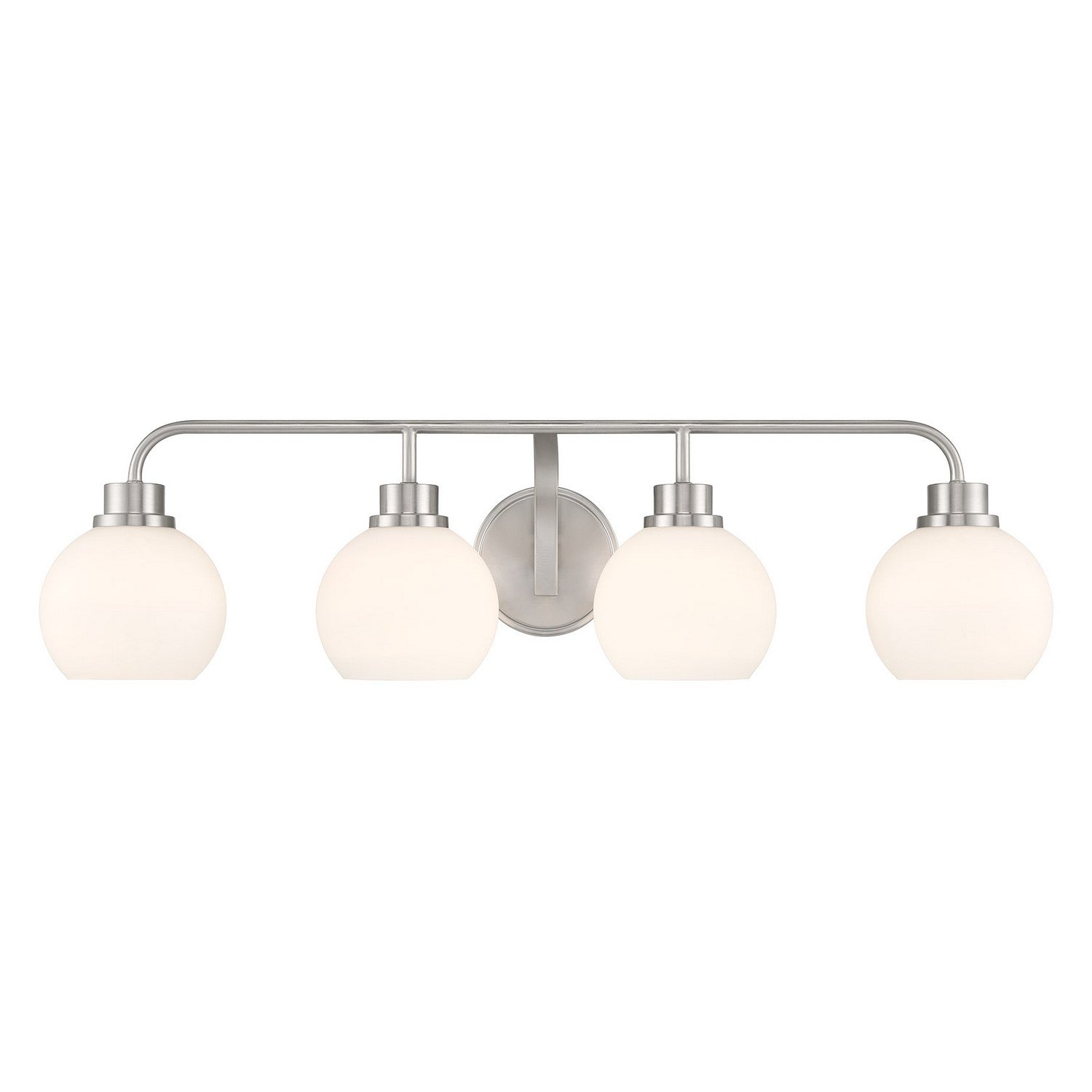 Meridian M80082BN Four Light Bathroom Vanity in Brushed Nickel