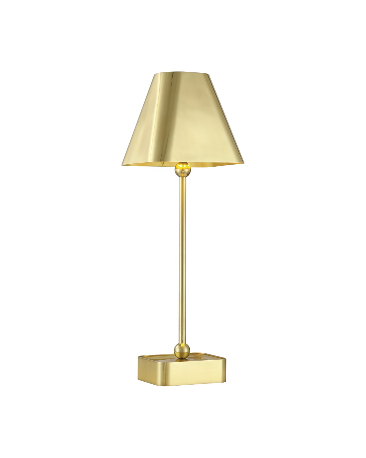 Currey and Company 6700-0004 Gadabout Table Lamp in Polished Brass