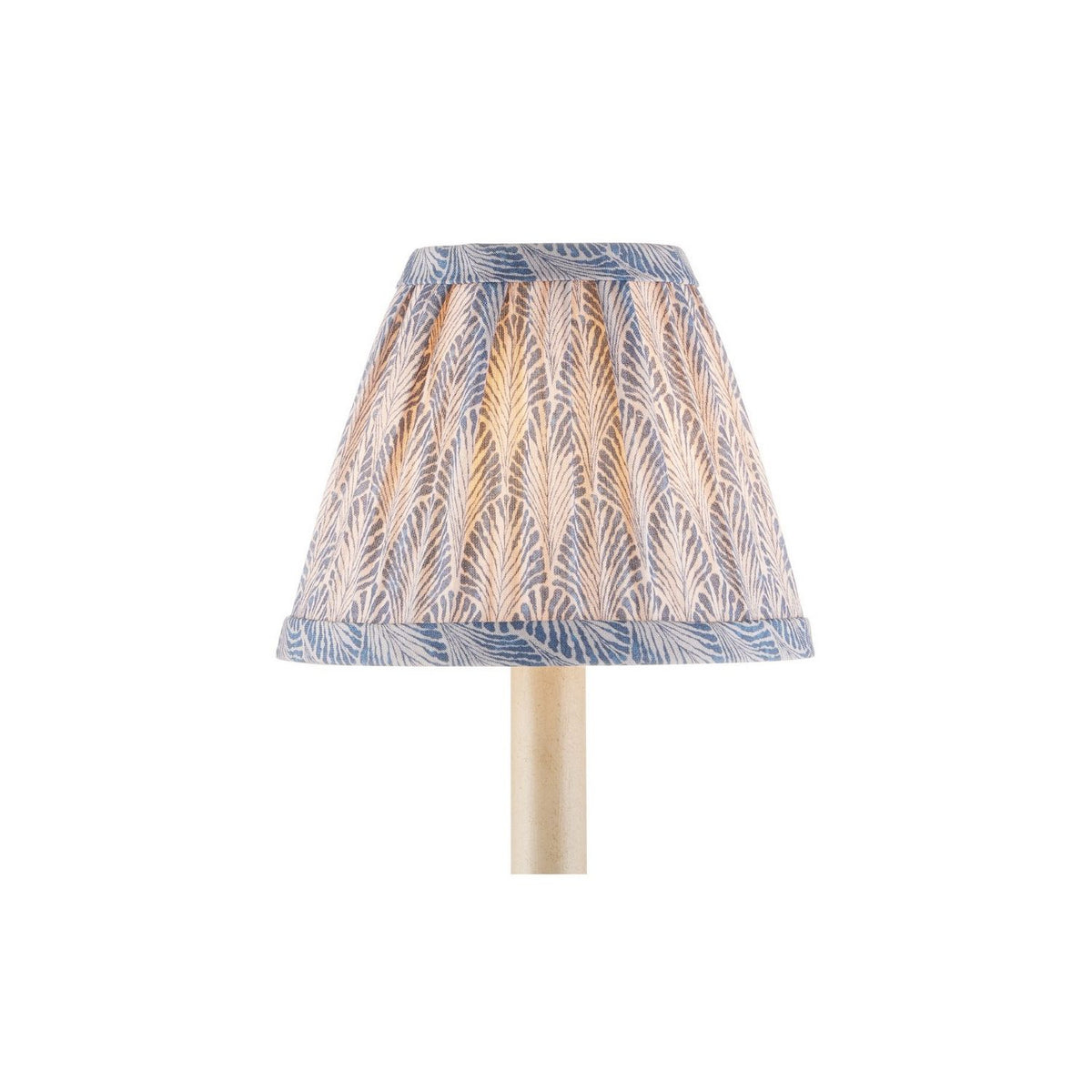 Currey and Company 0900-0051 Plume Shade in Blue/Ivory