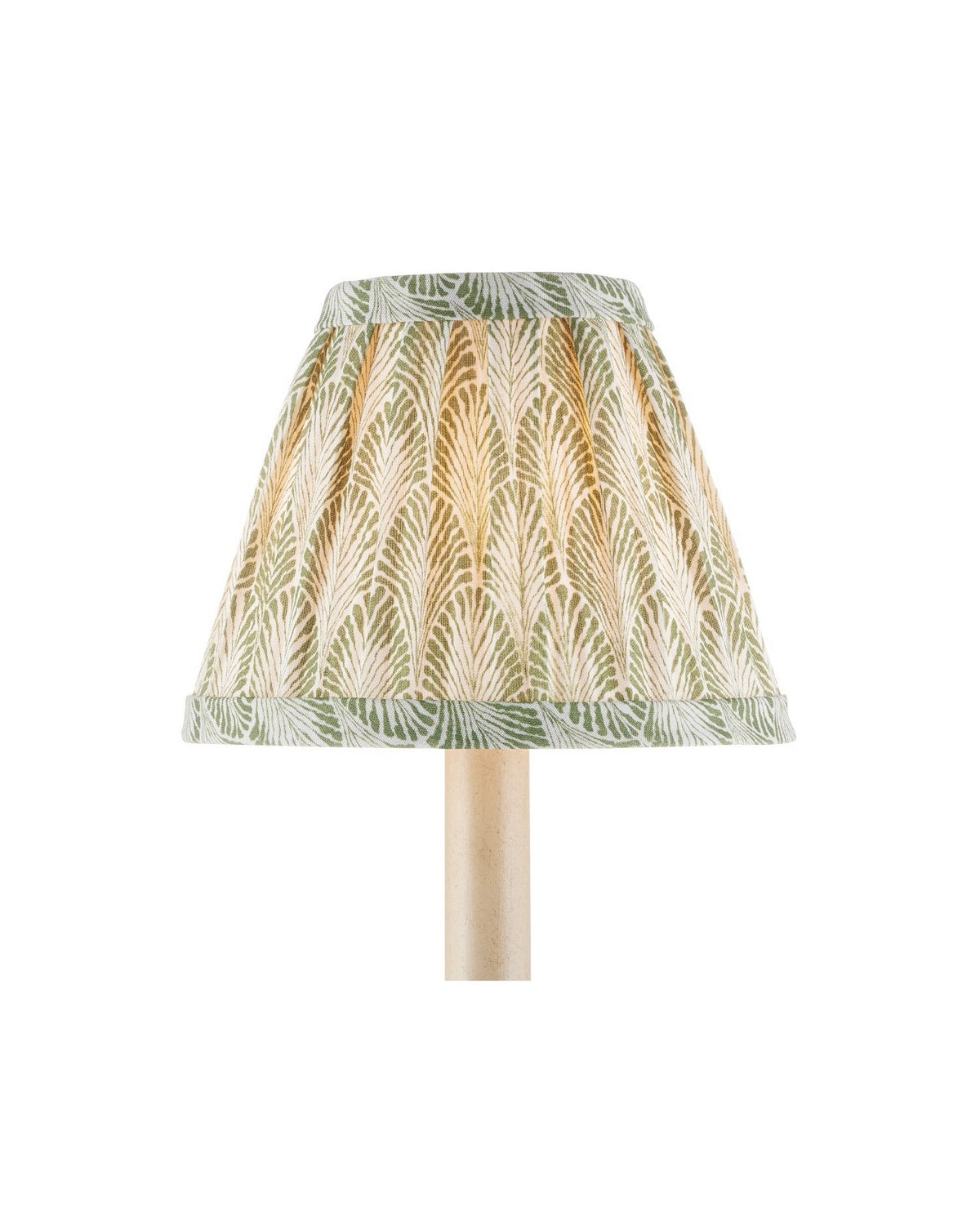 Currey and Company 0900-0052 Plume Shade in Green/Ivory