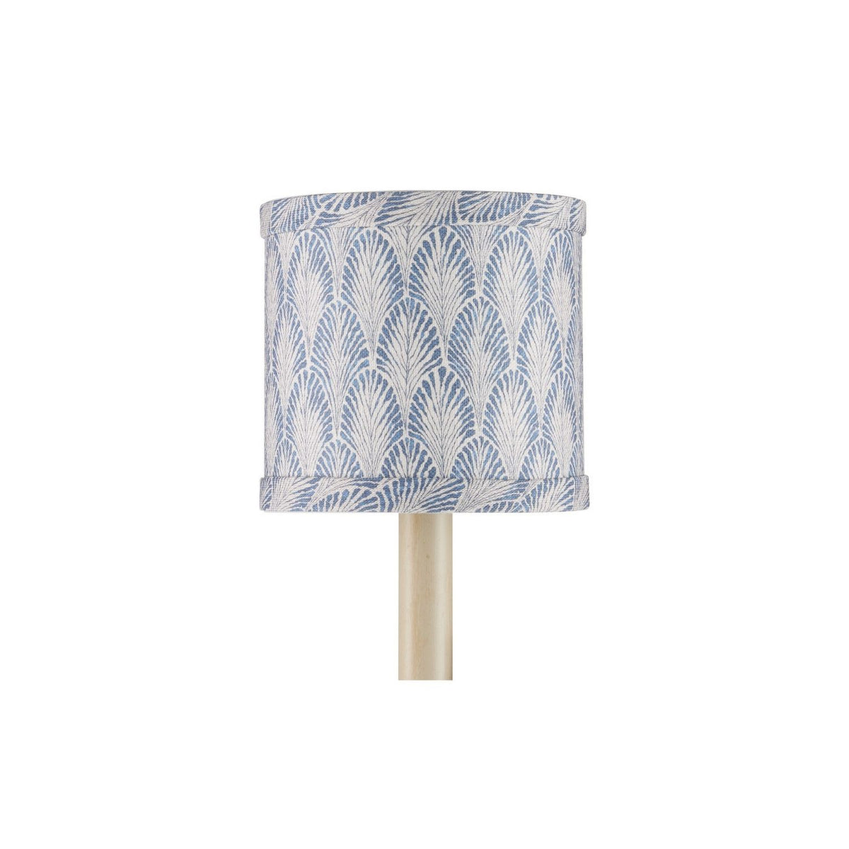 Currey and Company 0900-0064 Plume Shade in Blue/Ivory