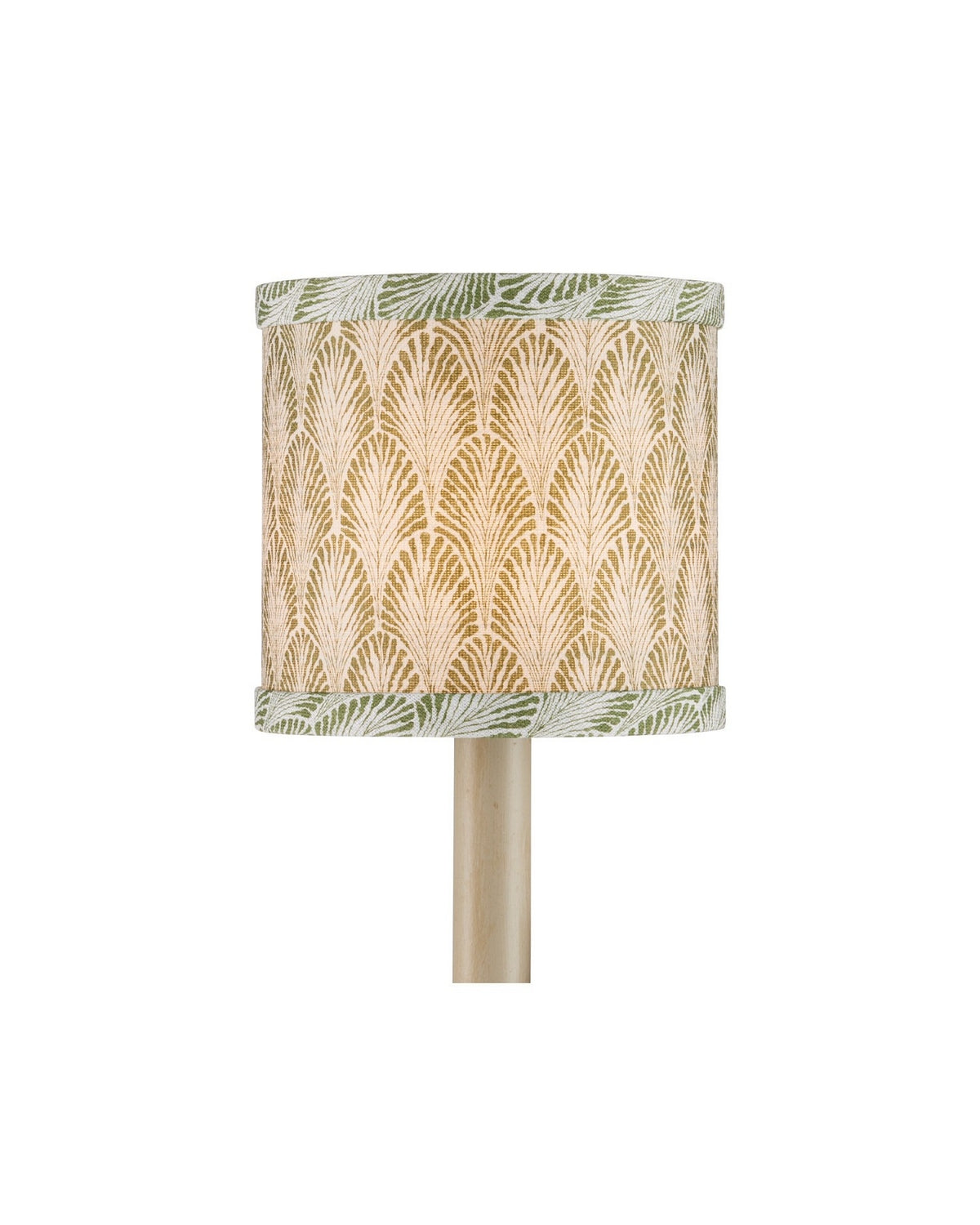 Currey and Company 0900-0065 Plume Shade in Green/Ivory