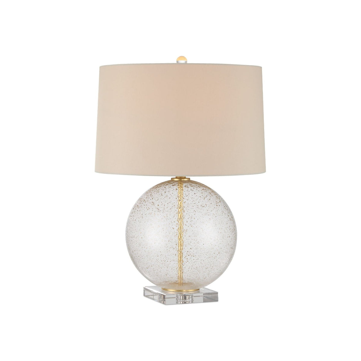 Currey and Company - 6000-1007 - One Light Table Lamp - Zebulon - Clear with Gold Speckles / Contemporary Gold Leaf