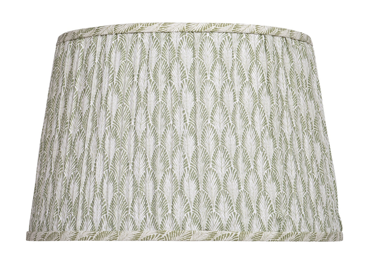 Currey and Company 0900-6023 Plume Shade in Green/Ivory