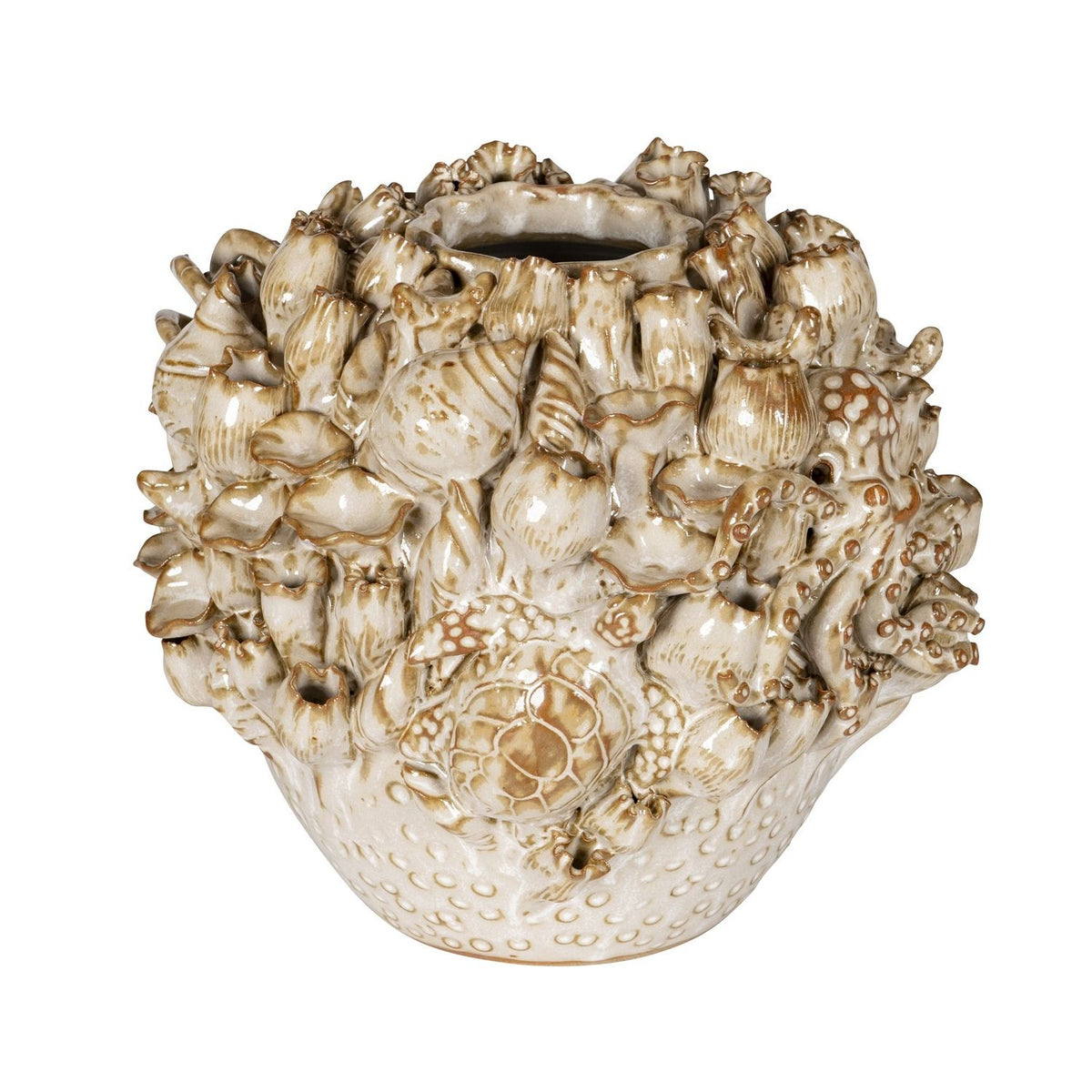 Currey and Company 1200-1052 Tidal Vase in Milky White