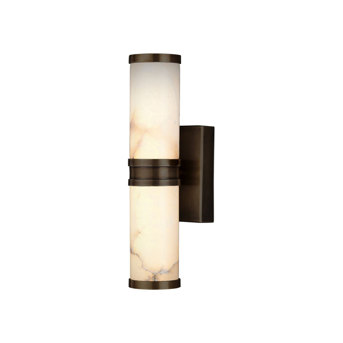 Currey and Company 5800-0078 Brenham Wall Sconce in Natural/Oil Rubbed Bronze