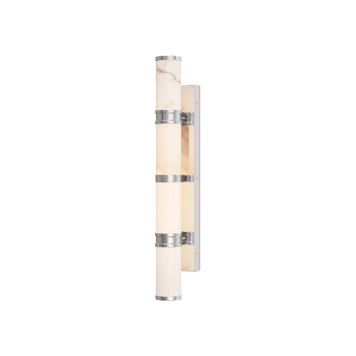 Currey and Company 5800-0080 Brenham Wall Sconce in Natural/Nickel