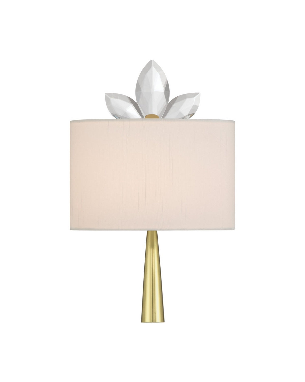 Currey and Company 5900-0061 Trillium Wall Sconce in Clear/Brass