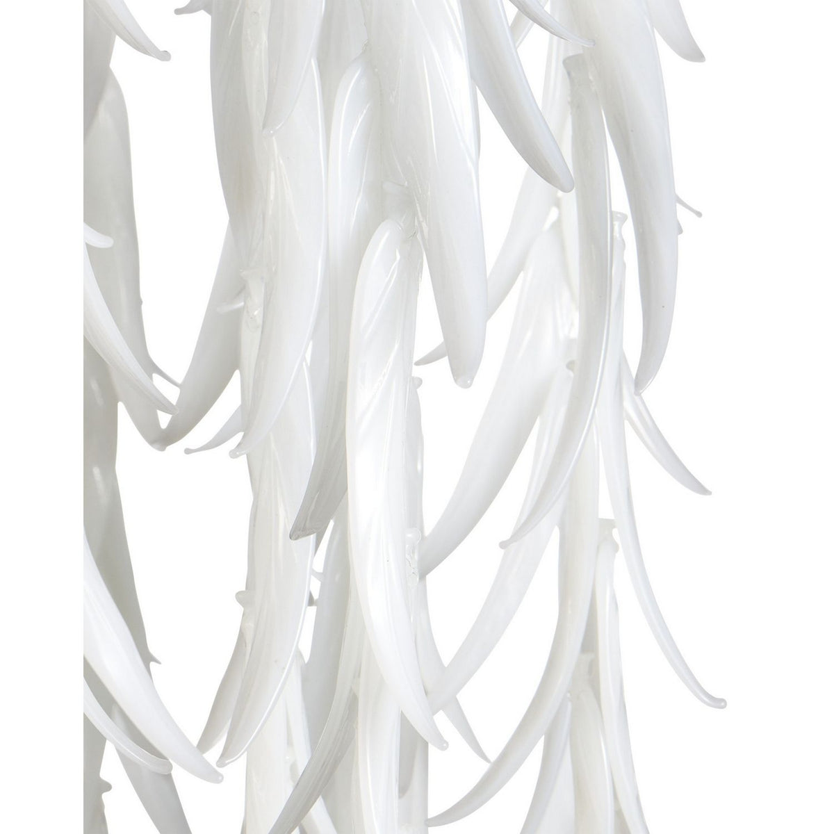 Currey and Company 9000-1335 Glen Arbor Pendant in White/Contemporary Silver Leaf/Contemporary Silver