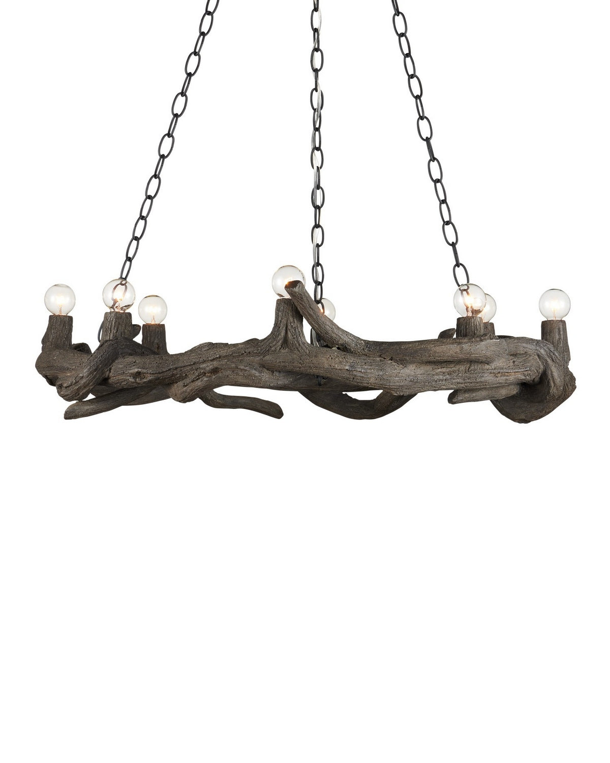 Currey and Company 9000-1336 Dunmore Chandelier in Charbon de Bois