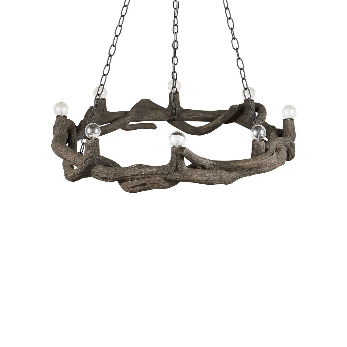 Currey and Company 9000-1336 Dunmore Chandelier in Charbon de Bois