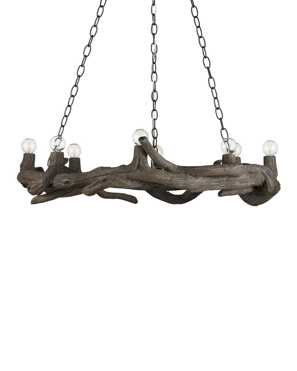 Currey and Company 9000-1336 Dunmore Chandelier in Charbon de Bois