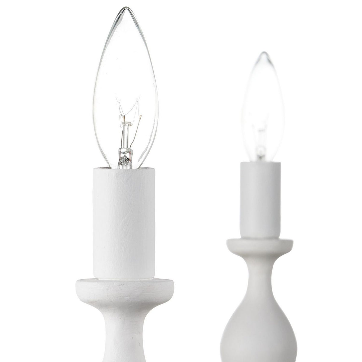 Currey and Company 9000-1340 Ludwig Chandelier in Gesso White