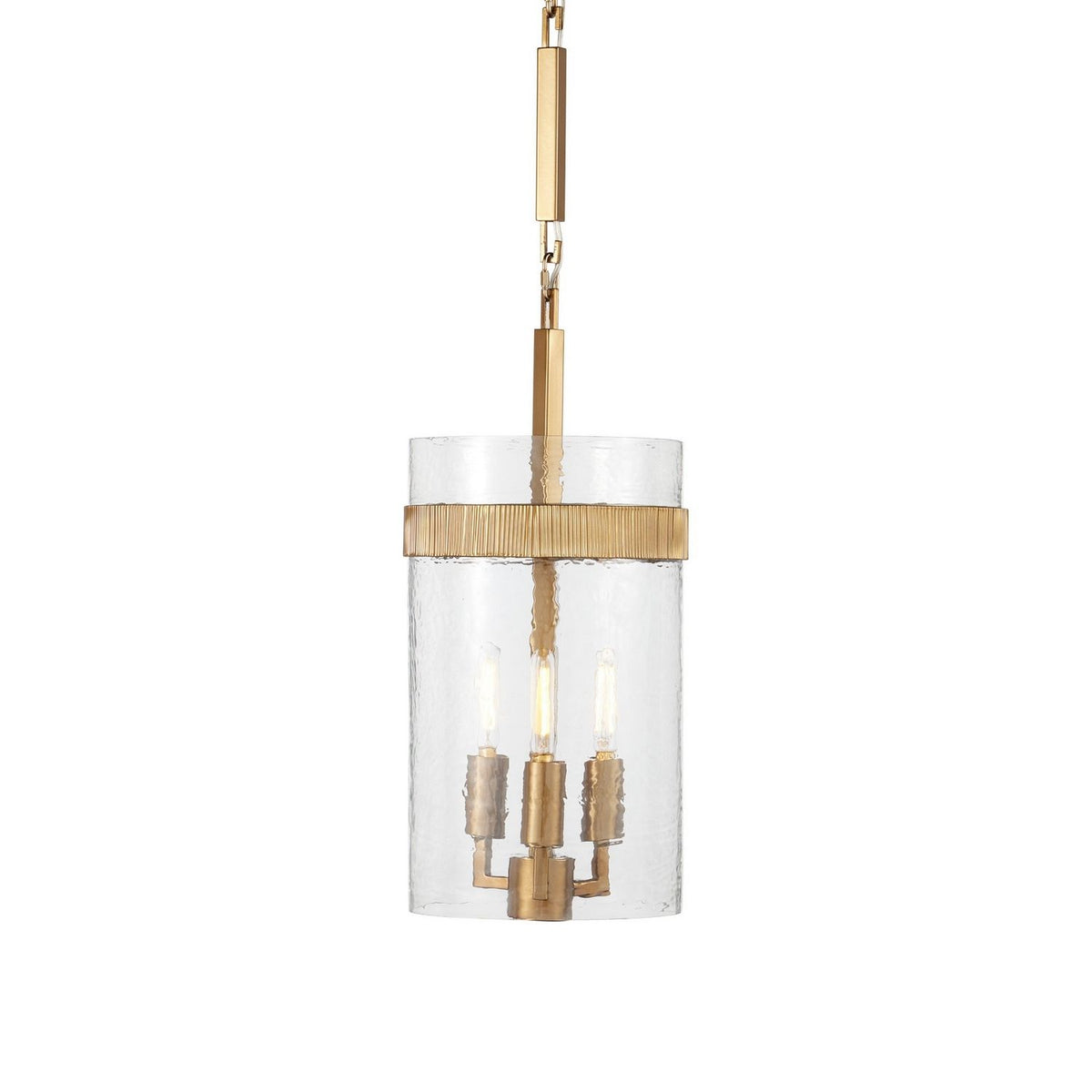 Currey and Company 9000-1348 Sudeley Pendant in Clear/Satin Brass