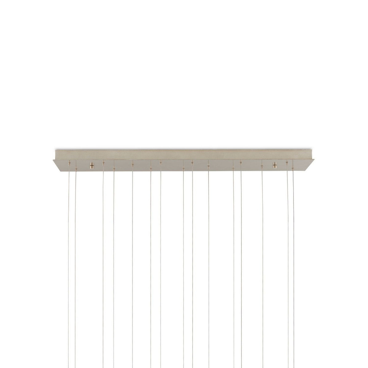 Currey and Company 9000-1391 Banyan Linear Multi-Drop Pendant in Antique Brass/Clear/Silver