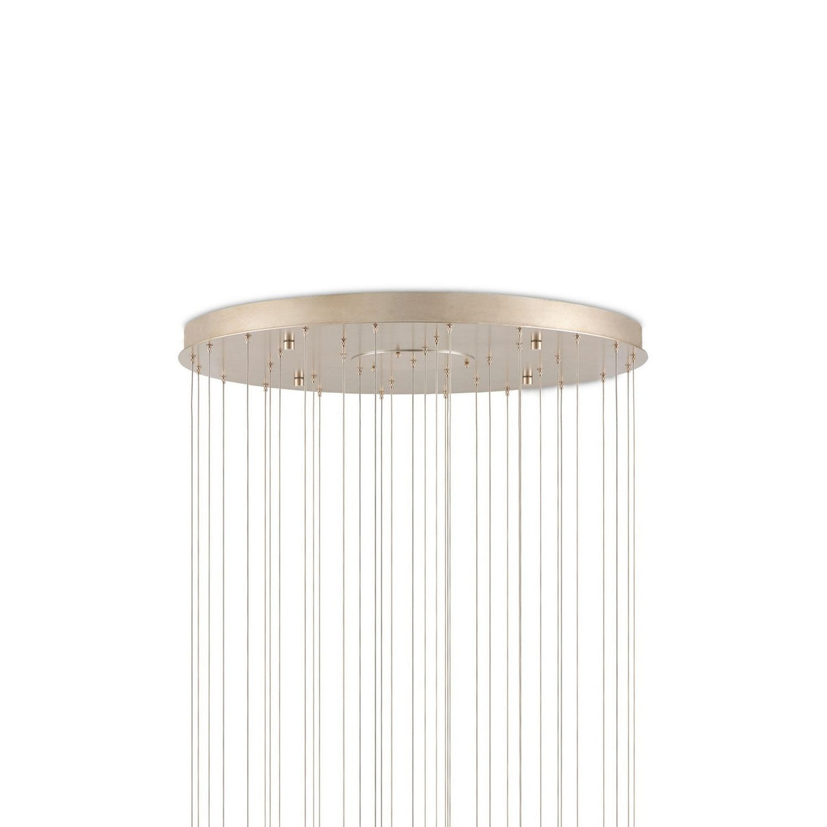 Currey and Company 9000-1424 Polpo Round Multi-Drop Pendant in Blue/Green/White/Silver