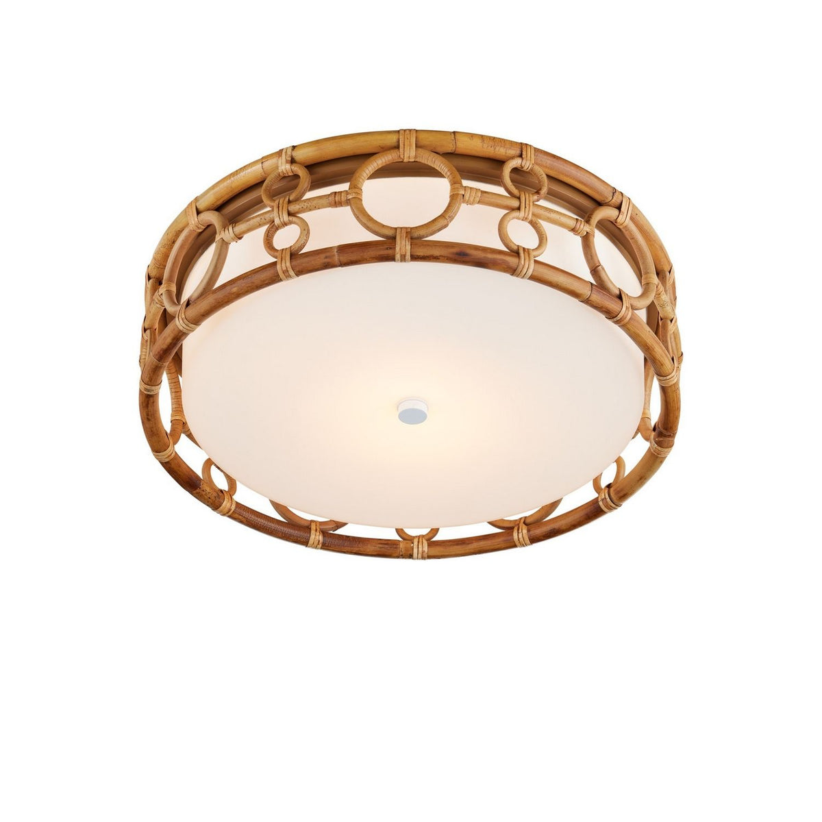 Currey and Company 9999-0081 Tegal Flush Mount in Natural/Khaki/White