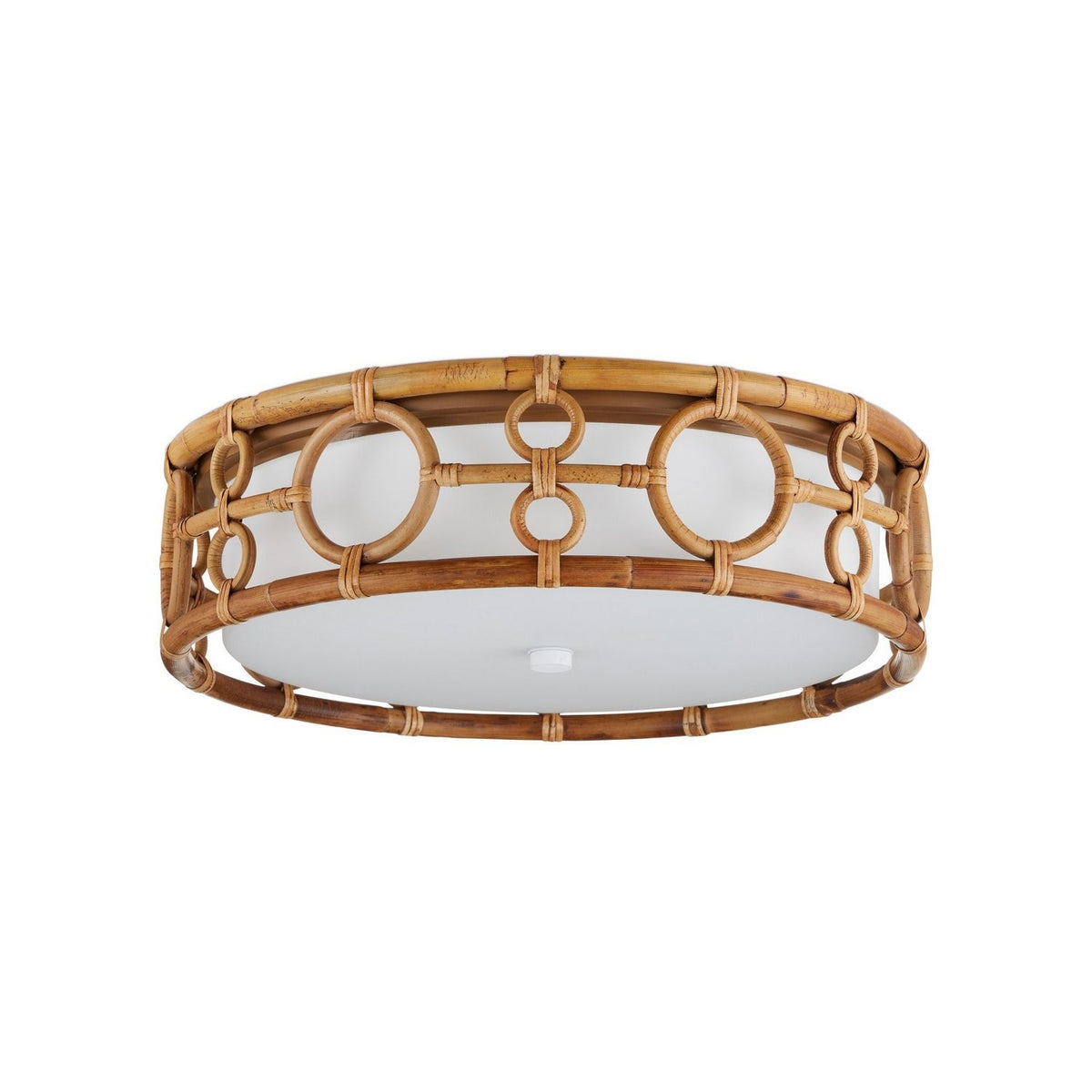 Currey and Company 9999-0081 Tegal Flush Mount in Natural/Khaki/White
