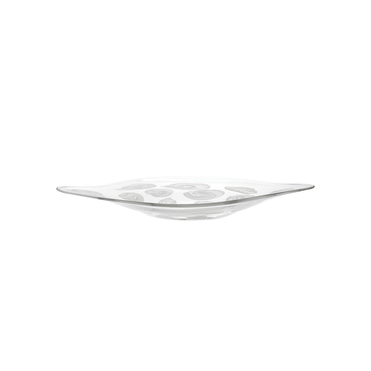 Currey and Company 1200-1152 Aetheria Bowl in Clear/White