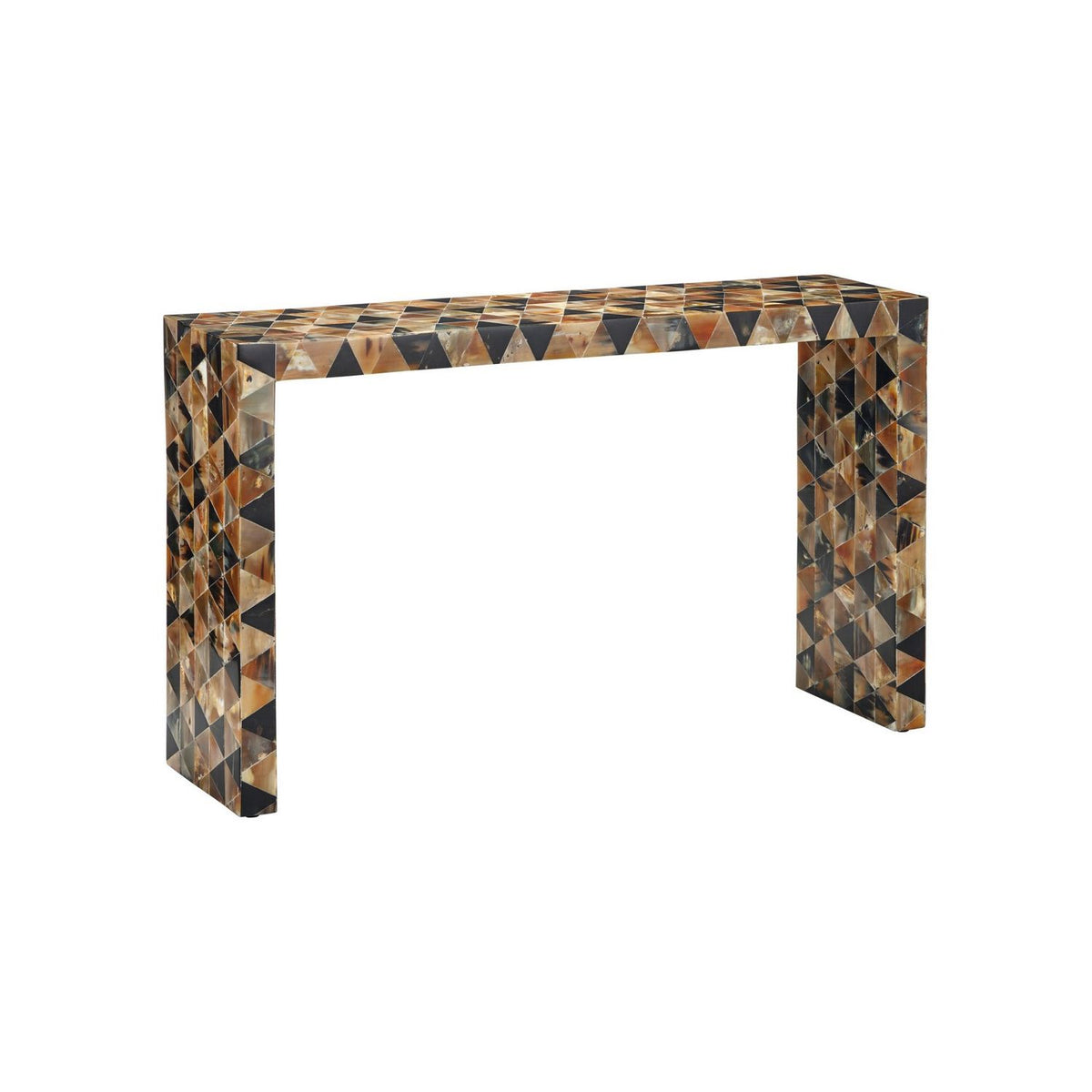 Currey and Company 4000-0267 Brewster Console Table in Natural Brown & Black