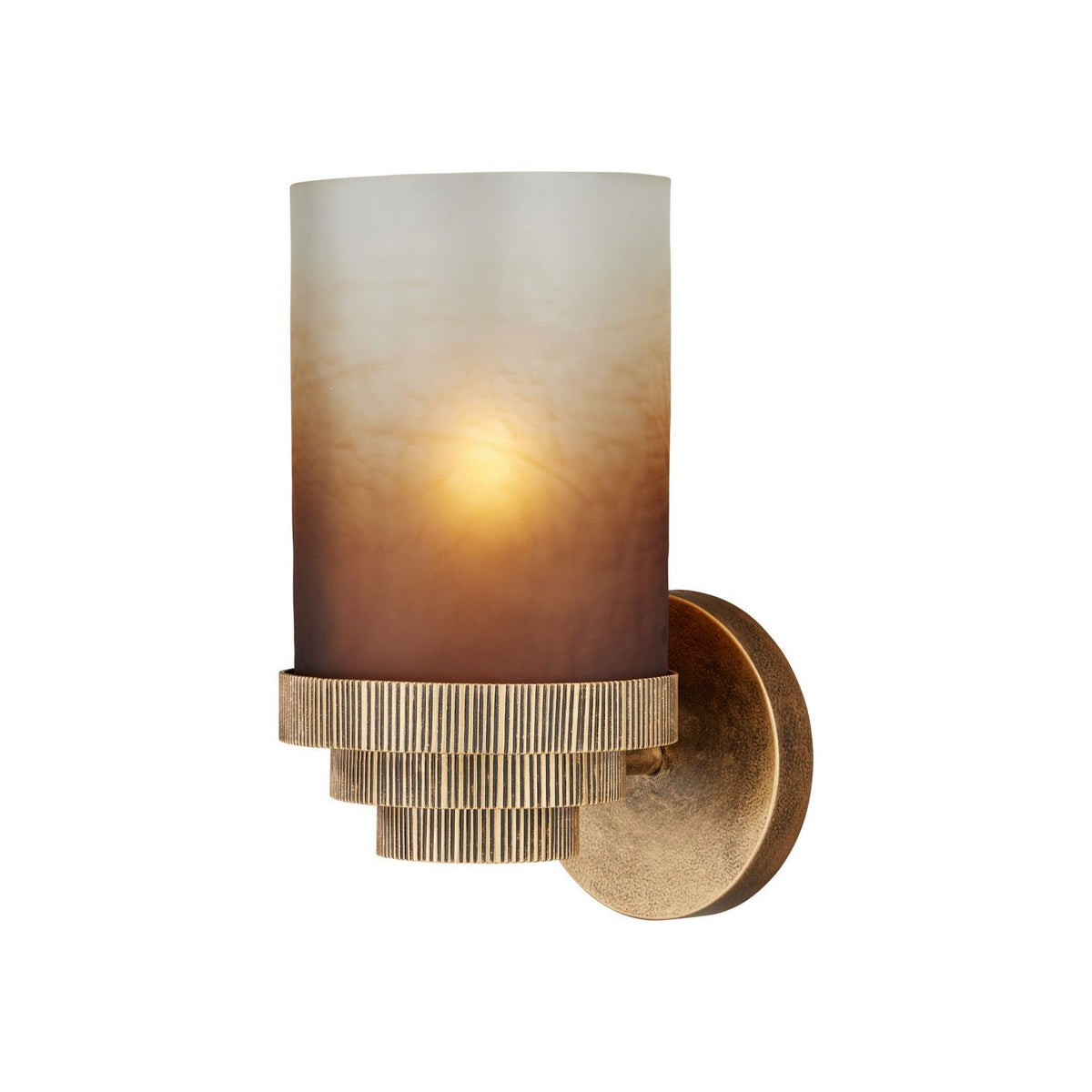 Currey and Company 5000-0310 Thorley Wall Sconce in Gold Luster/Antique Gold