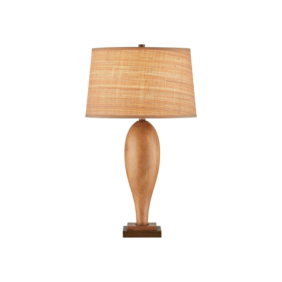 Currey and Company 6000-1124 Lignum Table Lamp in Chestnut