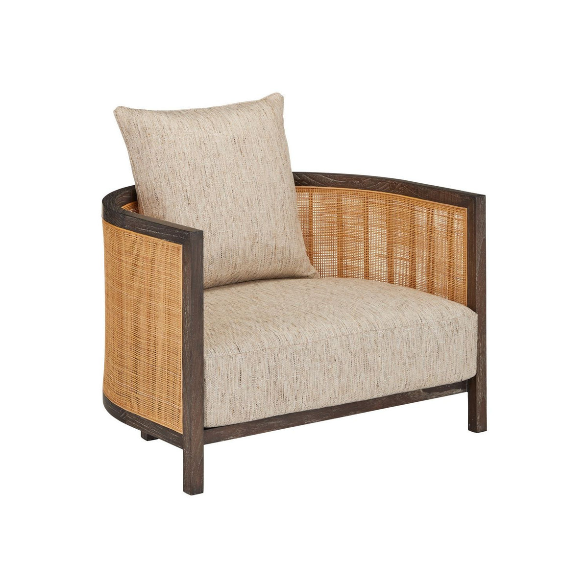 Currey and Company 7000-1122 Celebes Chair in Autumn Toast/Natural