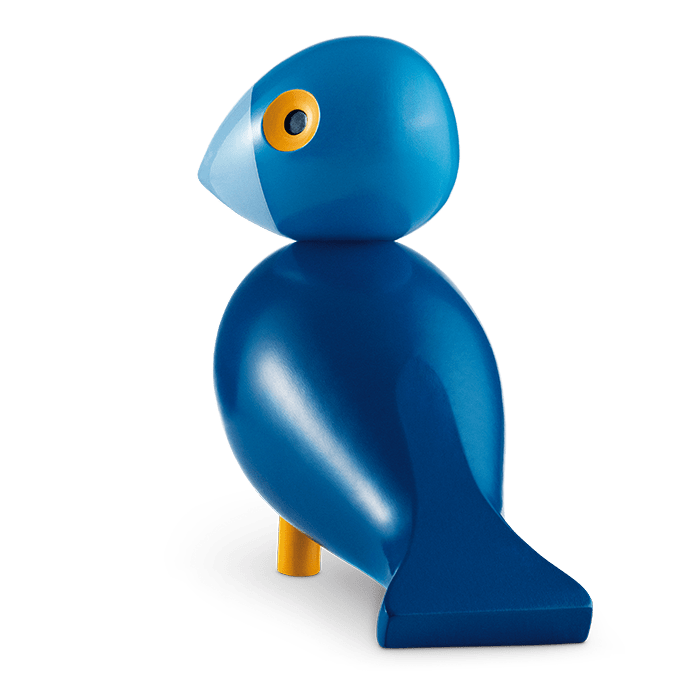 Kay Bojesen 39403 Songbird Wooden Figurine in Blue