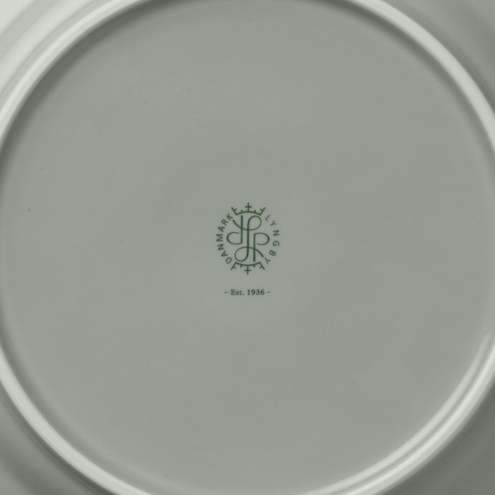 Lyngby Porcelæn 201815 Rhombe Earth Plate in Moss