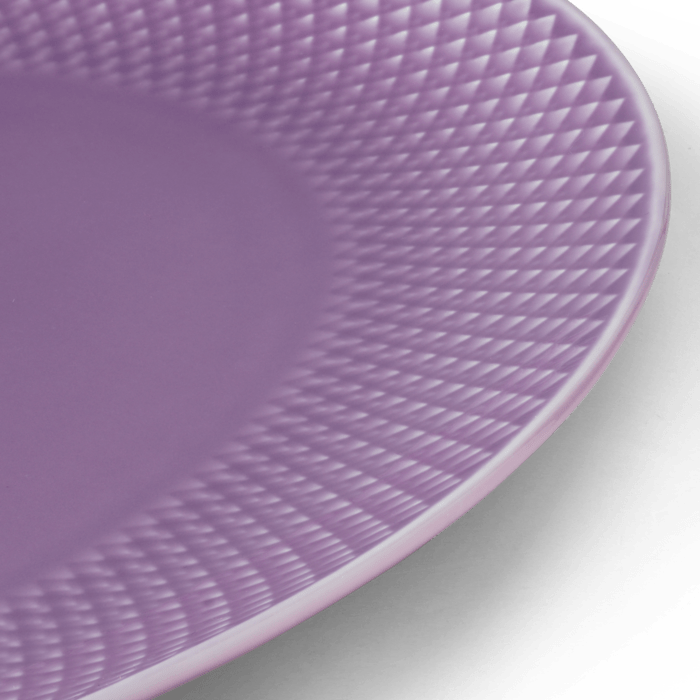 Lyngby Porcelæn 201950 Rhombe Color Oval Serving Dish in Purple