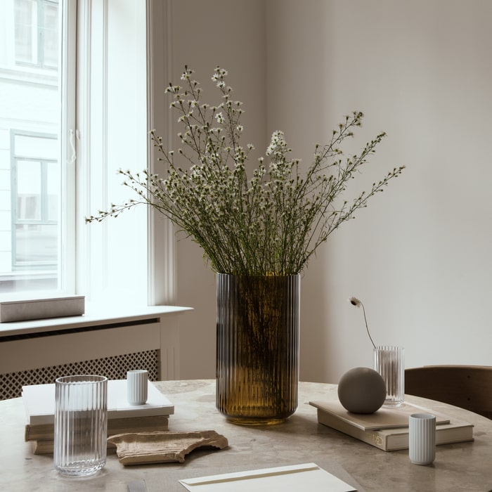 Lyngby Porcelæn 201085 Lyngby Vase in Clear